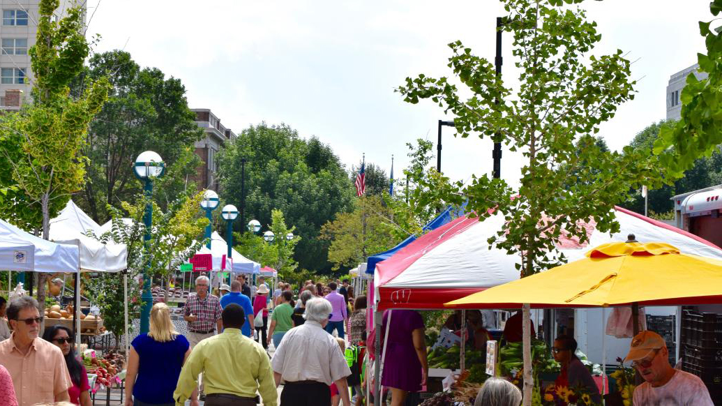 Dane County Farmers Market in downtown Madison