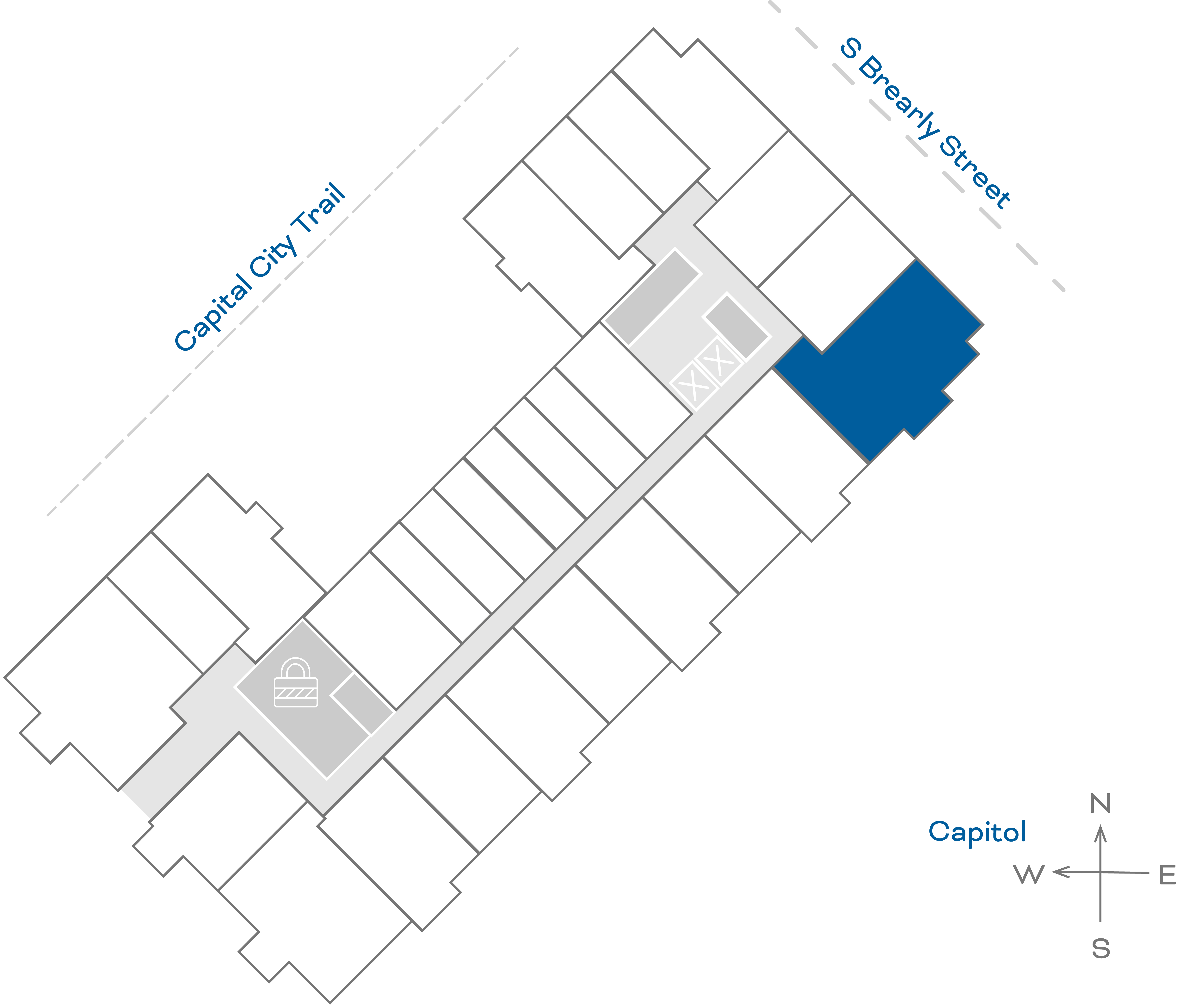 ULI The Penny 313 - 2 Bed, 2 Bath Floorplate