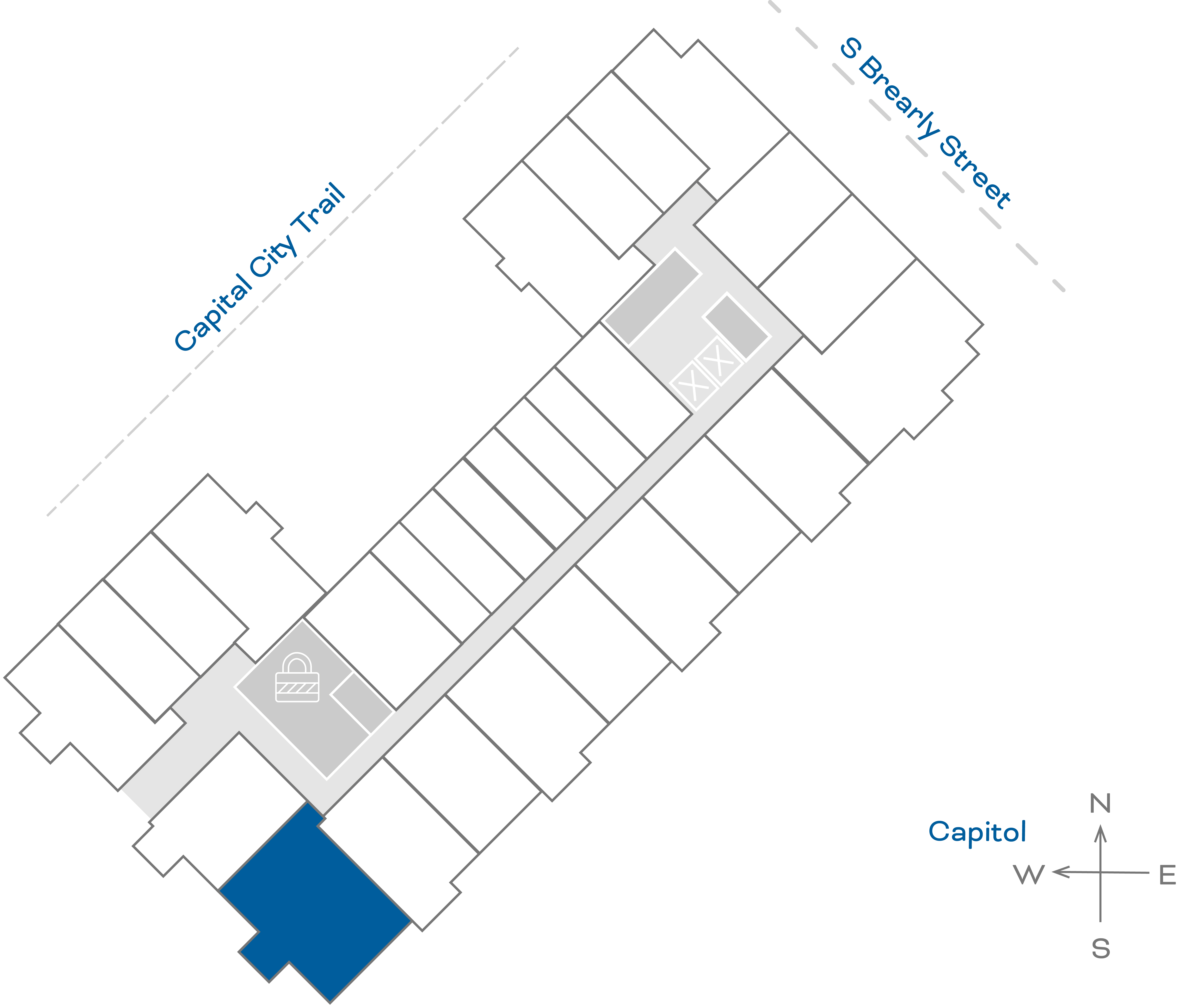 ULI The Penny 435 - 2 Bed, 2 Bath Floorplate