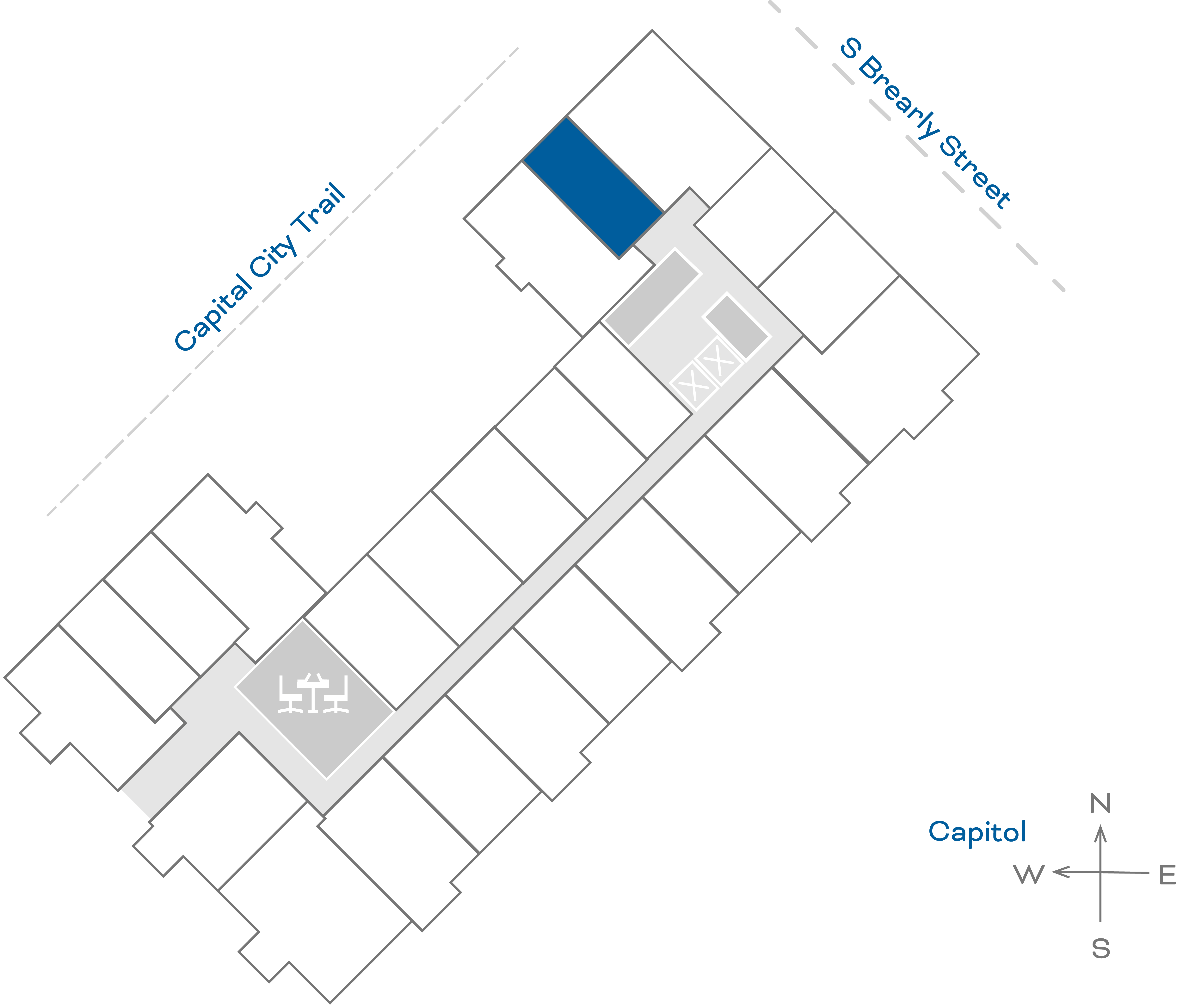 ULI The Penny 603 - Studio, 1 Bath Floorplate