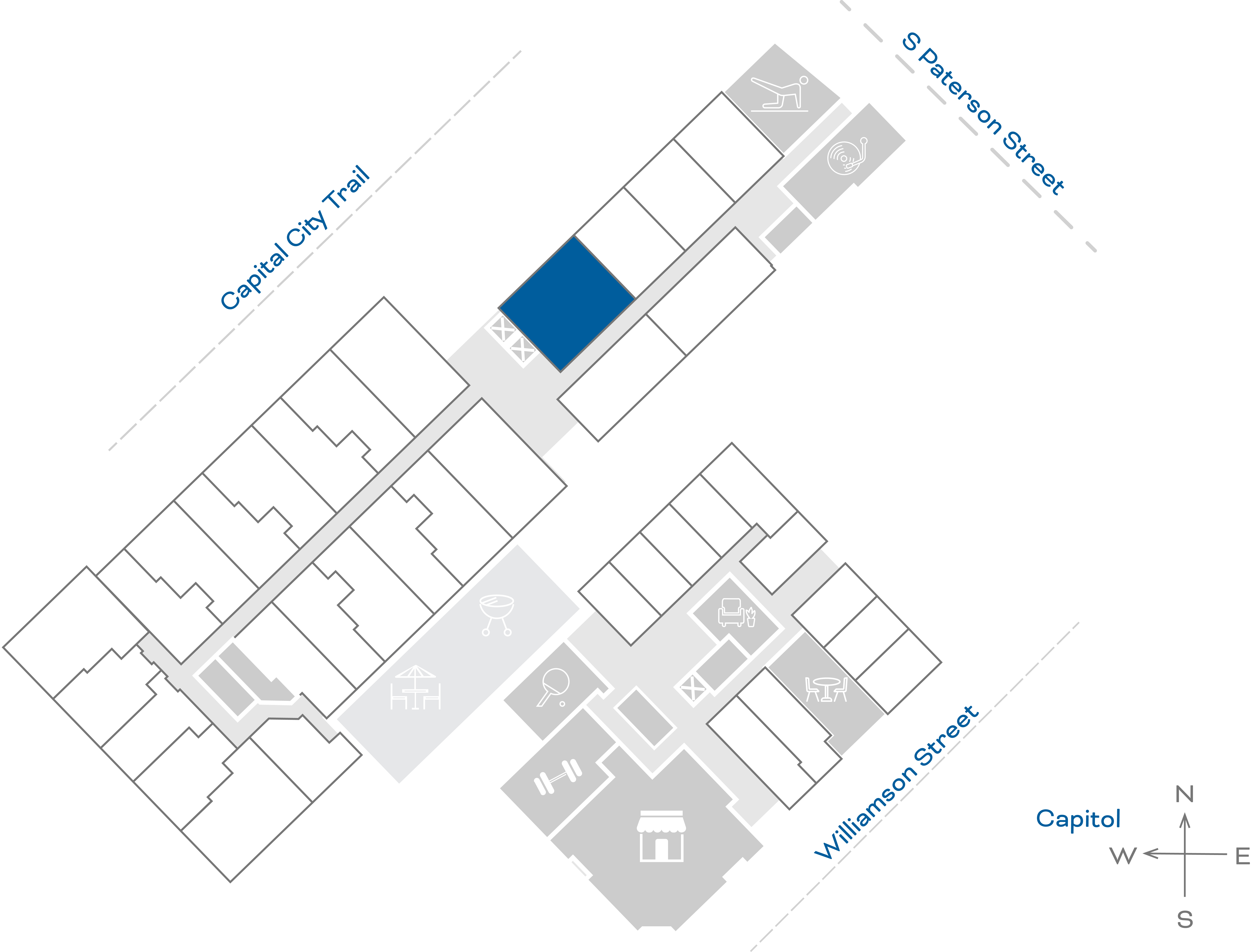 ULI The Irwin N110 - 2 Bed, 2 Bath Floorplate