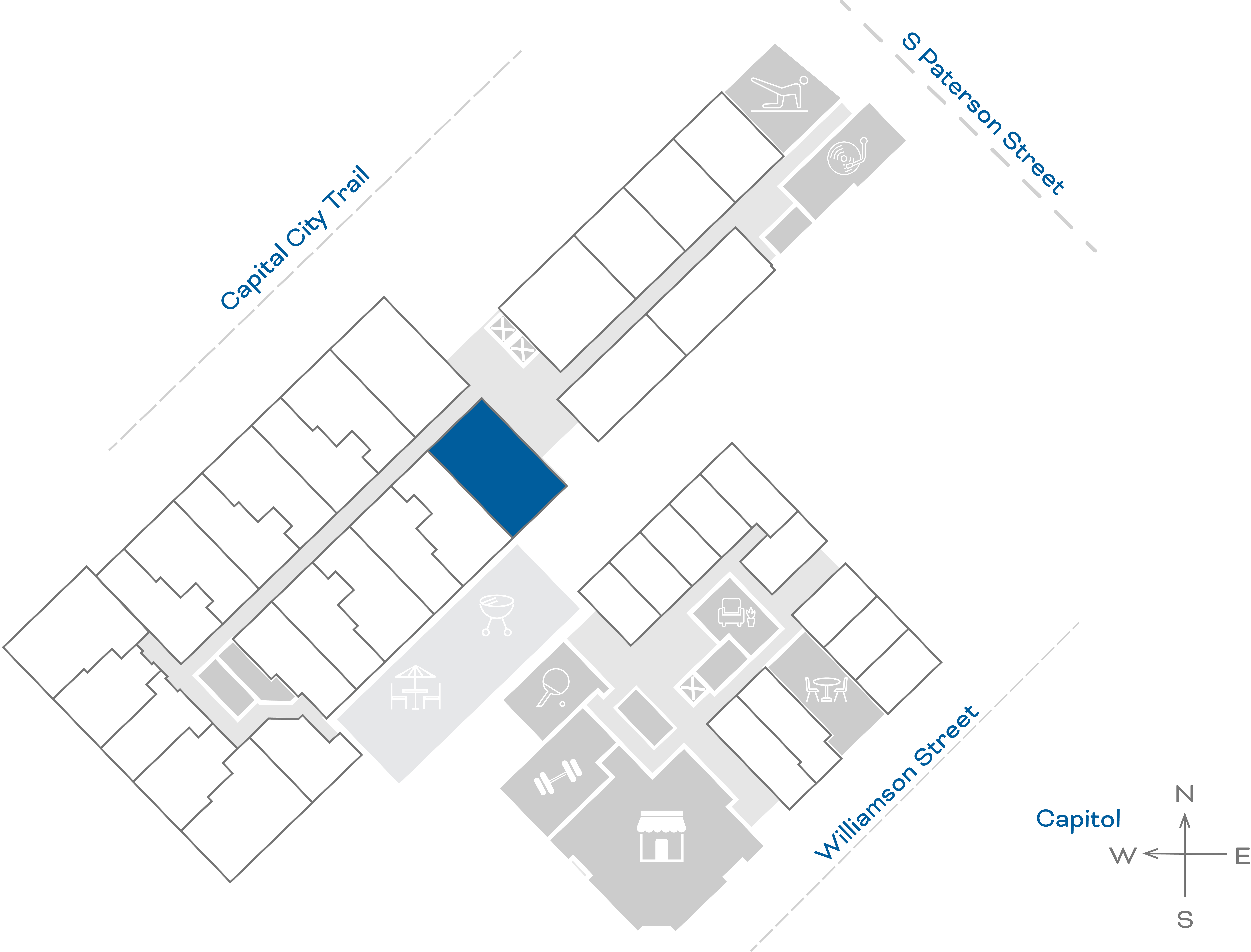 ULI The Irwin N113 - 2 Bed, 2 Bath Floorplate