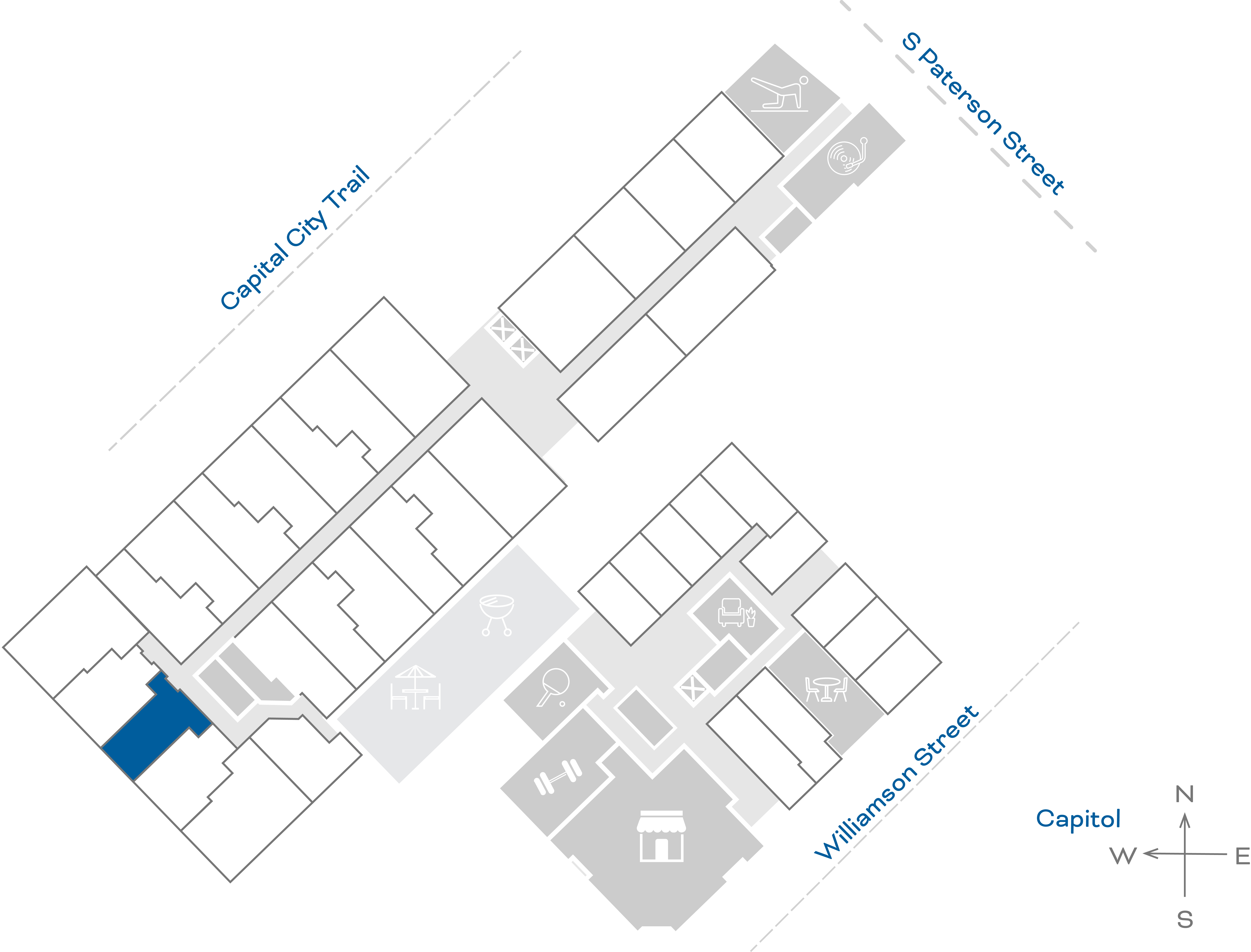 ULI The Irwin N132 - Studio, 1 Bath Floorplate
