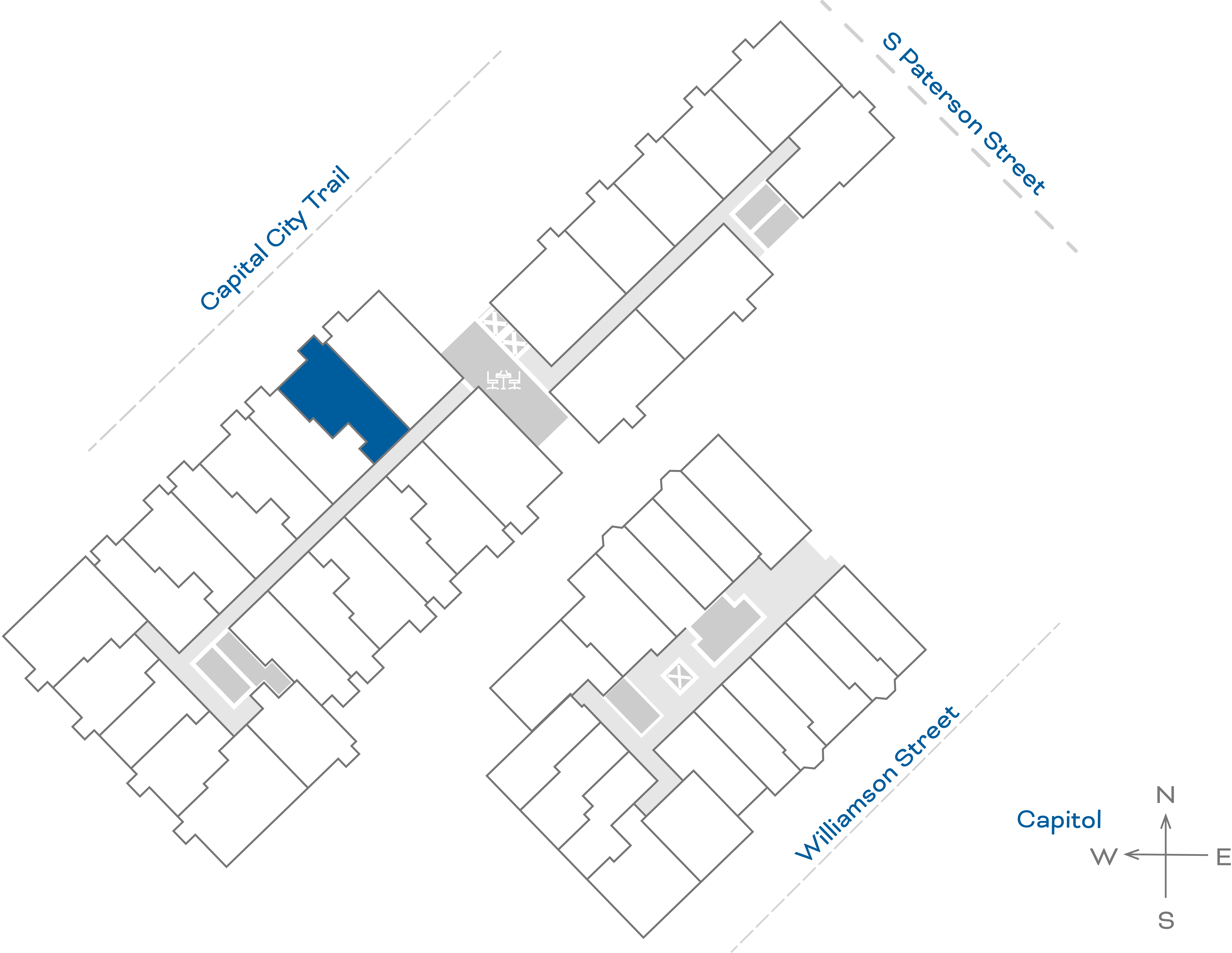 ULI The Irwin N214 - 1 Bed Den, 1 Bath Floorplate