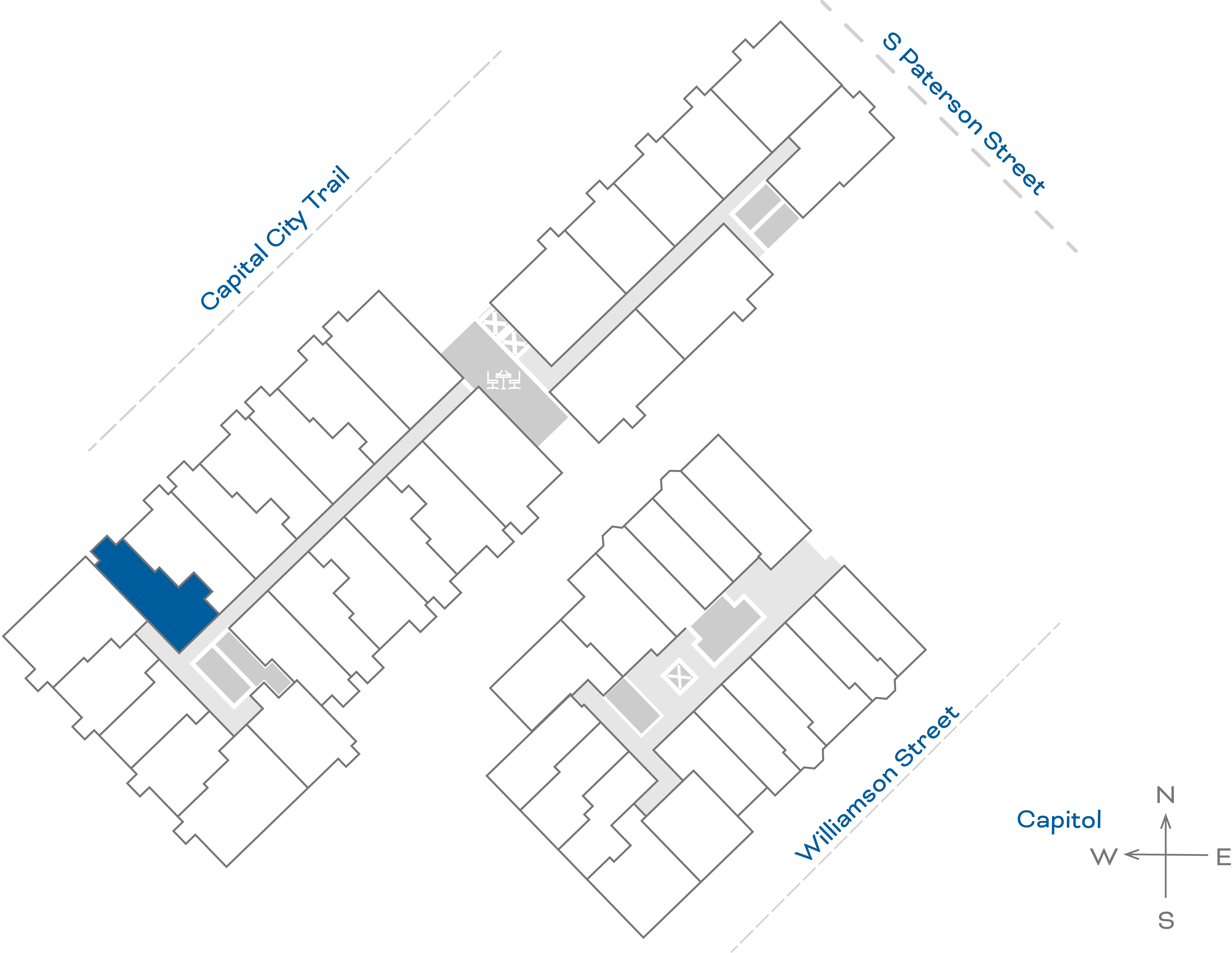 ULI The Irwin N226 - 1 Bed, 1 Bath Floorplate
