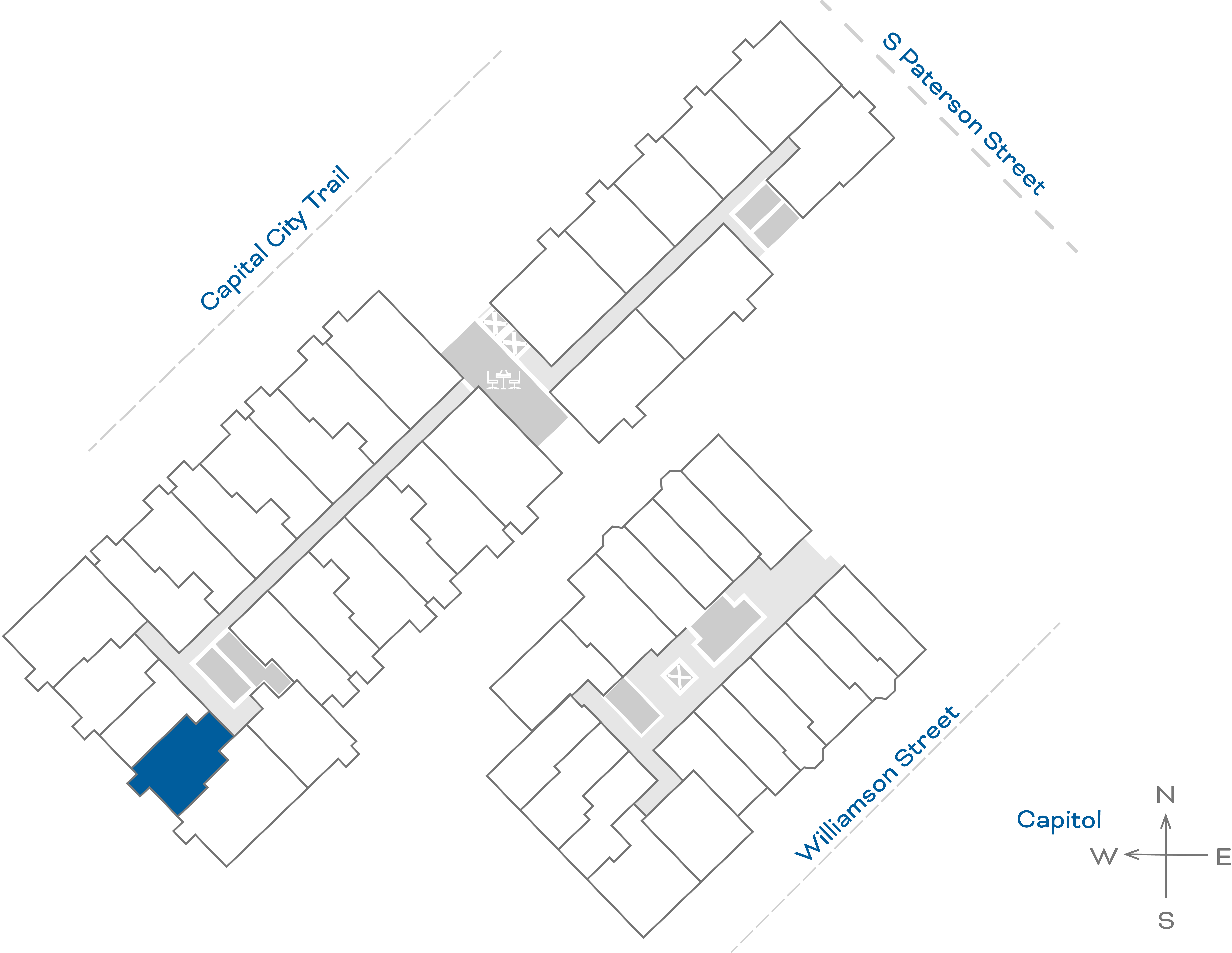 ULI The Irwin N234 - 1 Bed, 1 Bath Floorplate