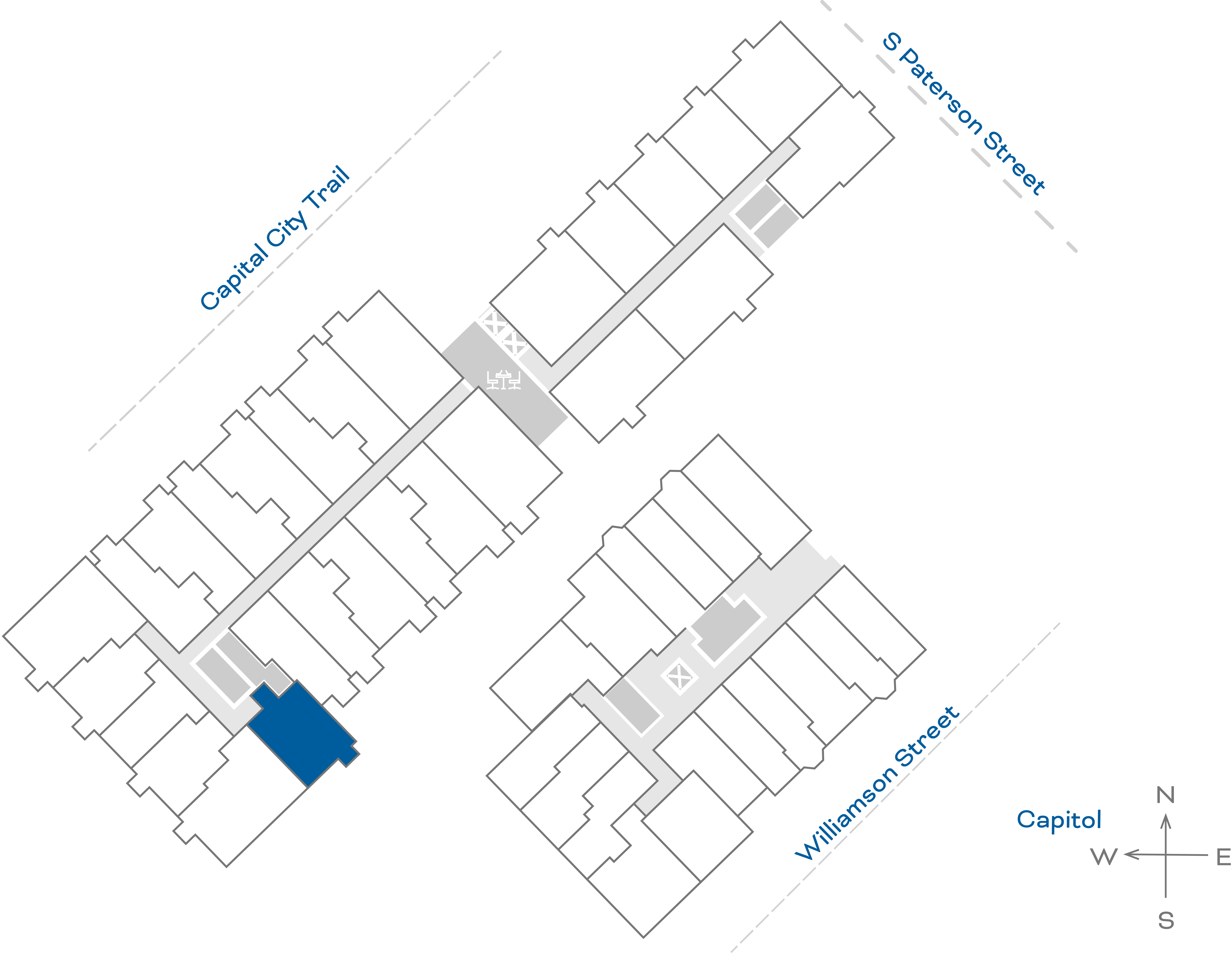 ULI The Irwin N238 - 1 Bed, 1 Bath Floorplate