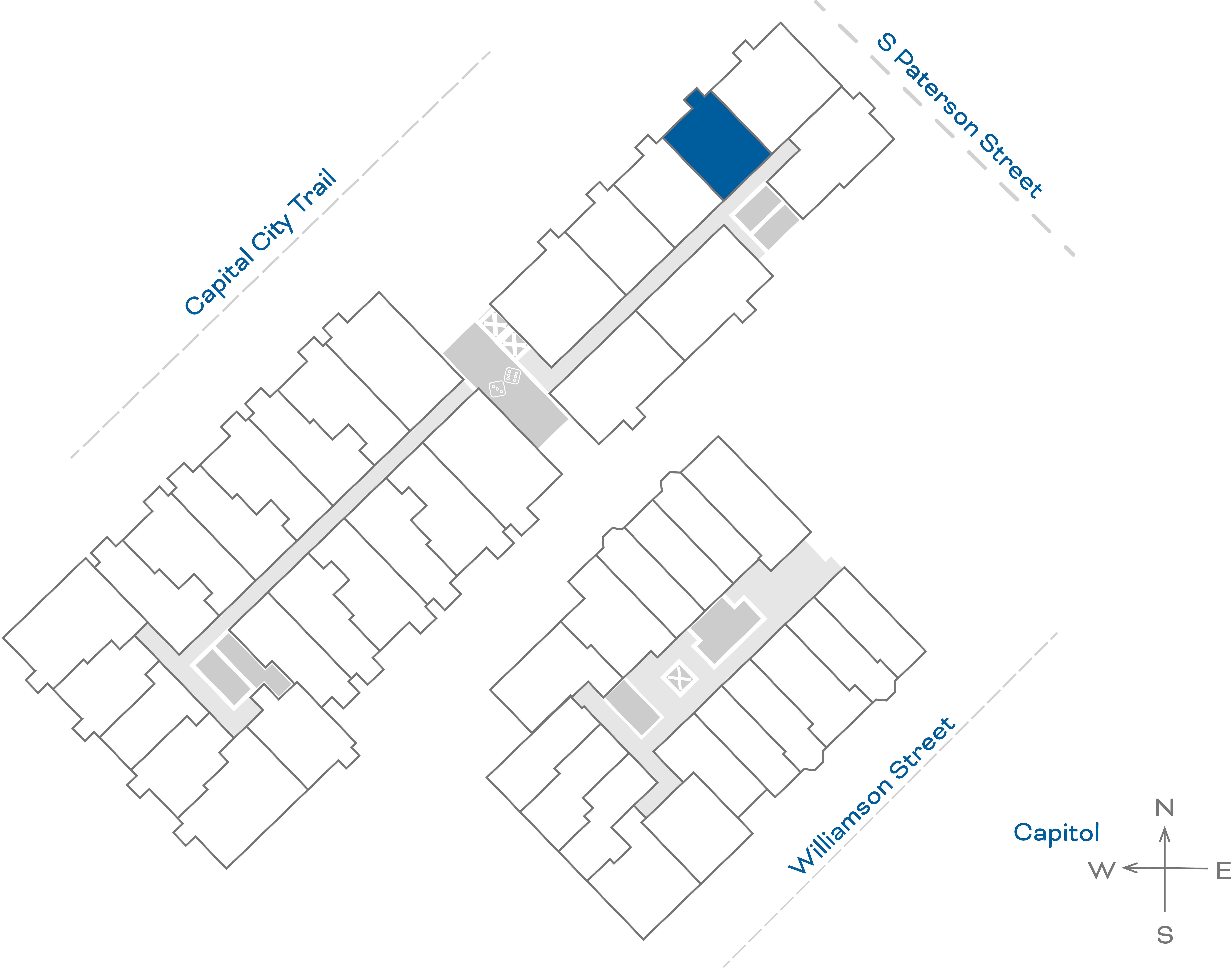 ULI The Irwin N304 - 1 Bed, 1 Bath Floorplate