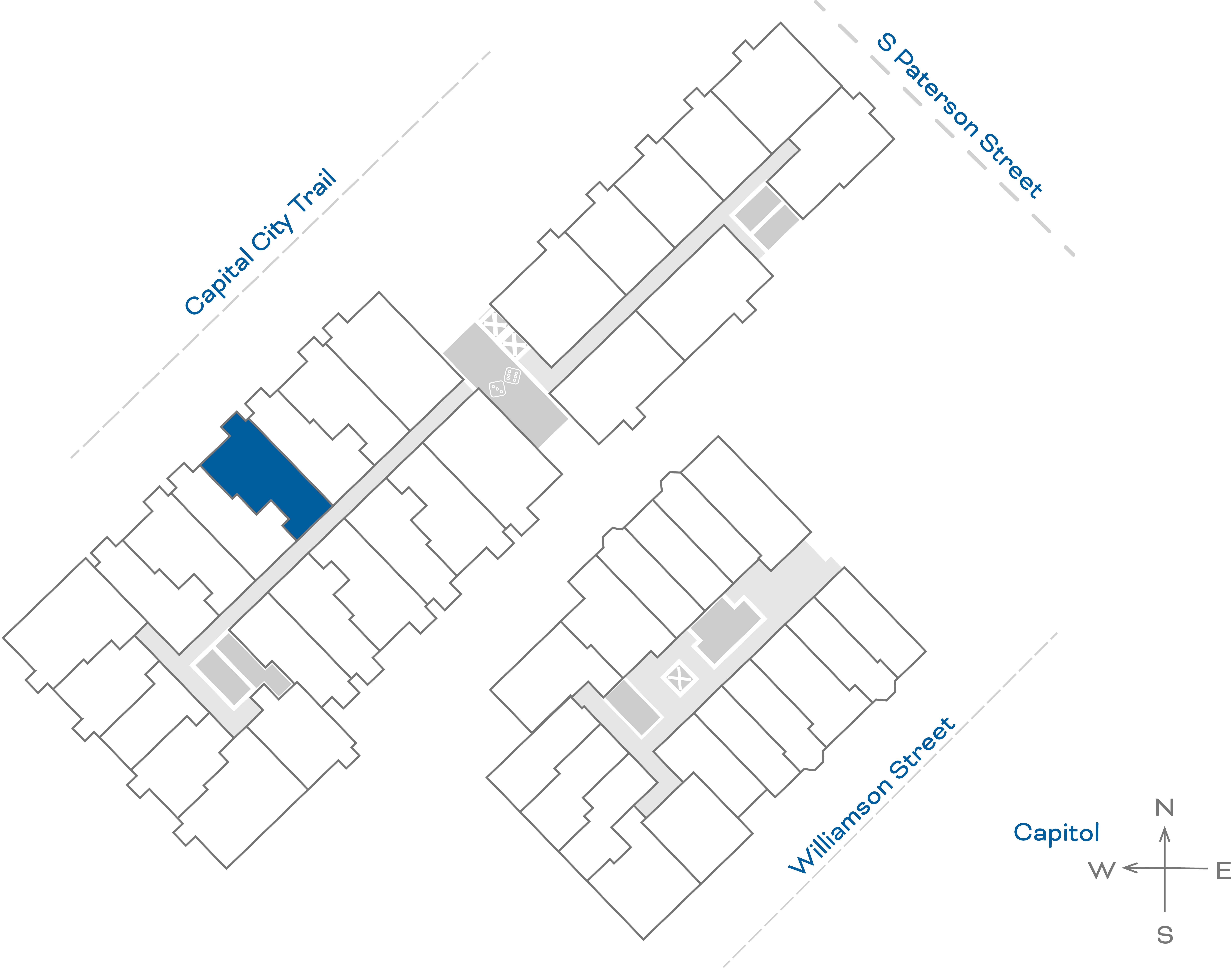 ULI The Irwin N318 - 1 Bed Den, 1 Bath Floorplate