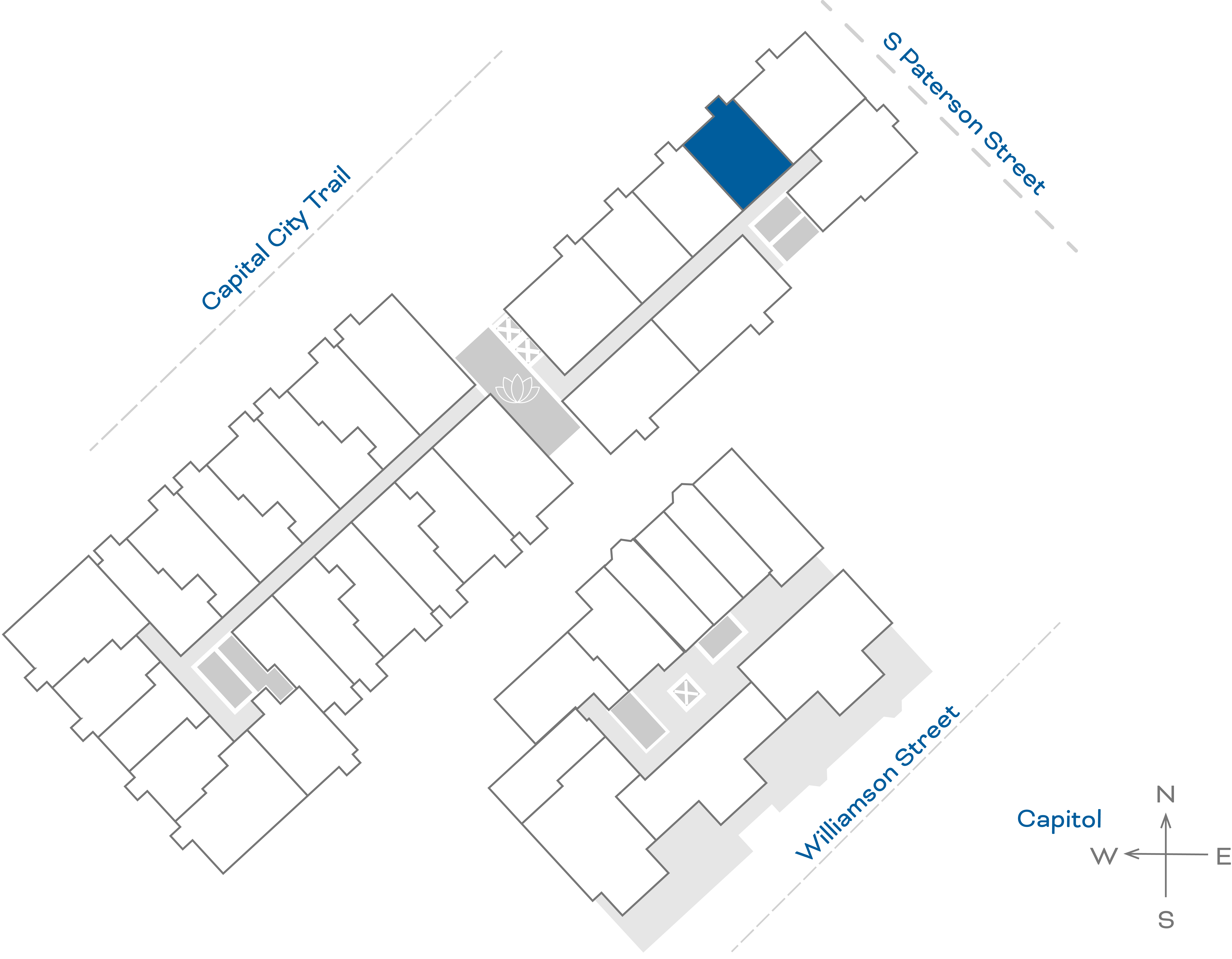 ULI The Irwin N404 - 1 Bed, 1 Bath Floorplate