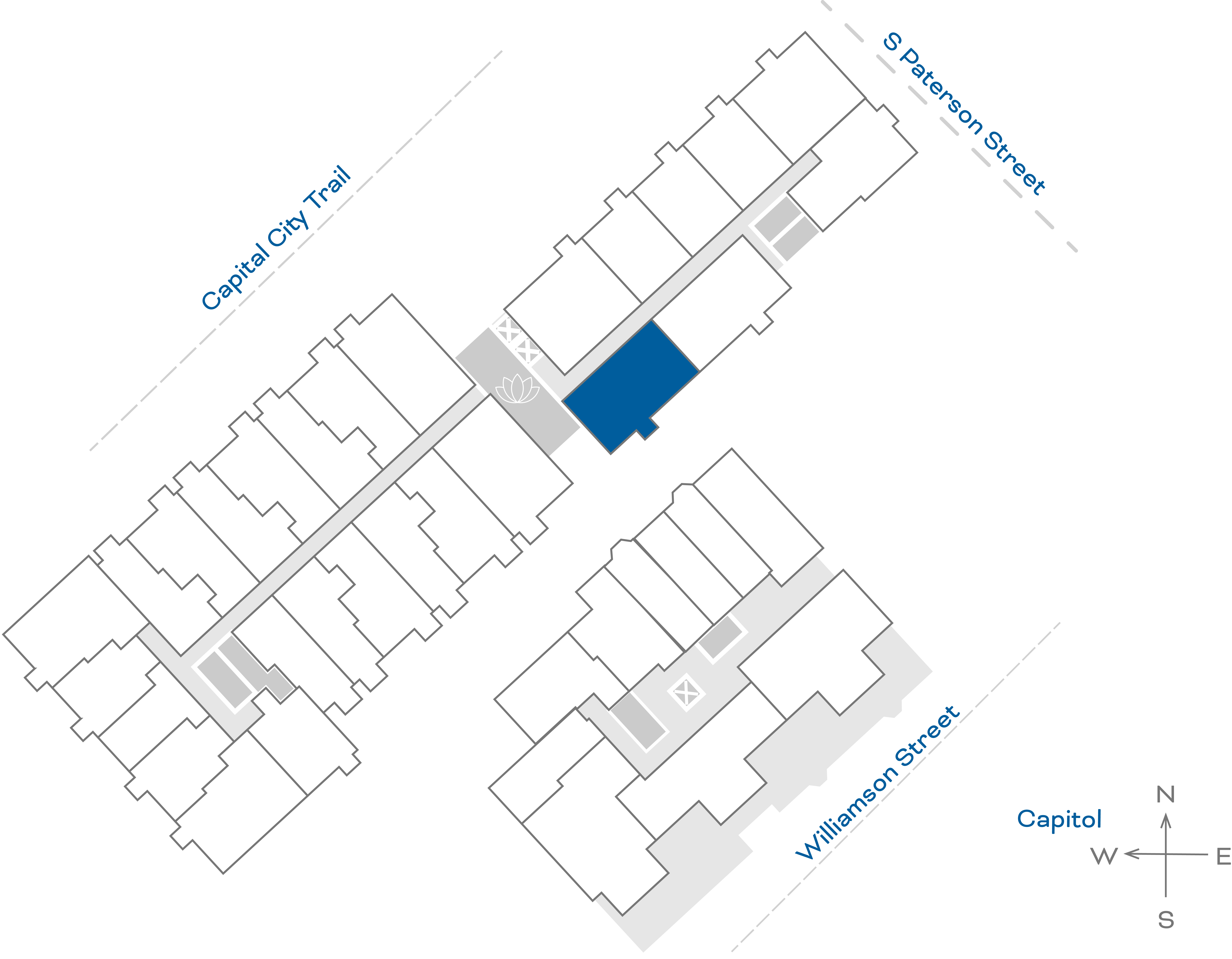 ULI The Irwin N411 - 2 Bed, 2 Bath Floorplate