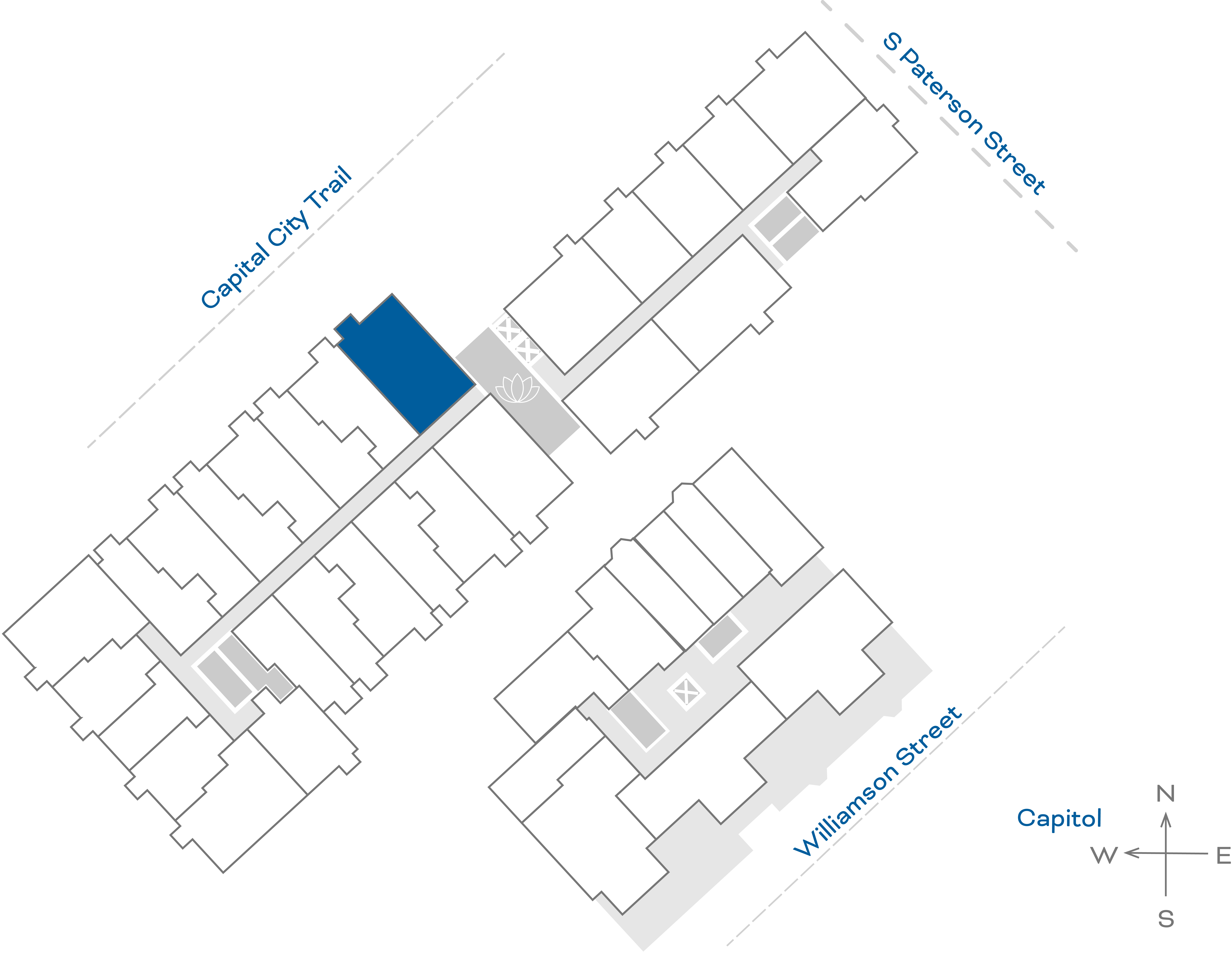 ULI The Irwin N412 - 2 Bed, 2 Bath Floorplate