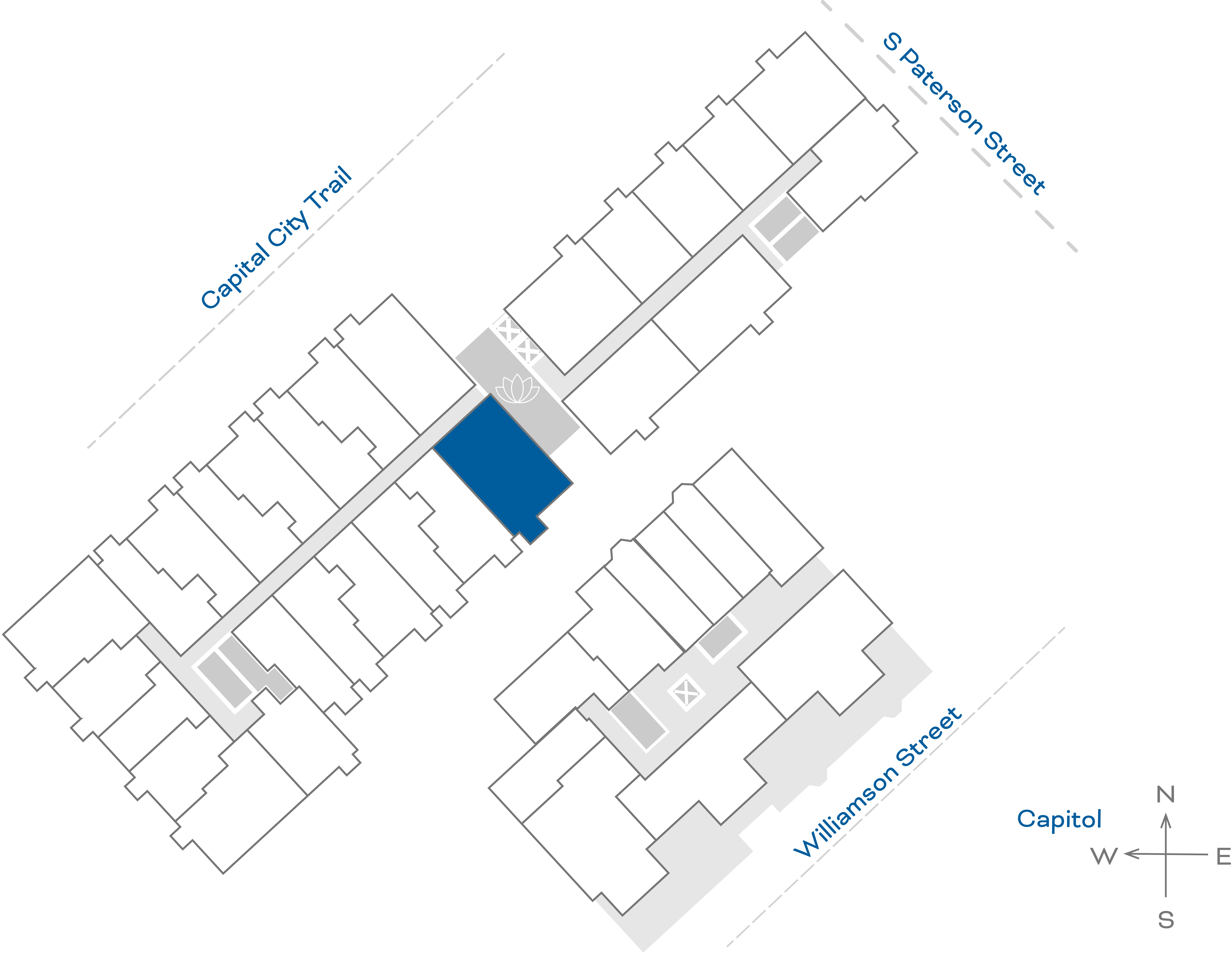 ULI The Irwin N413 - 2 Bed, 2 Bath Floorplate