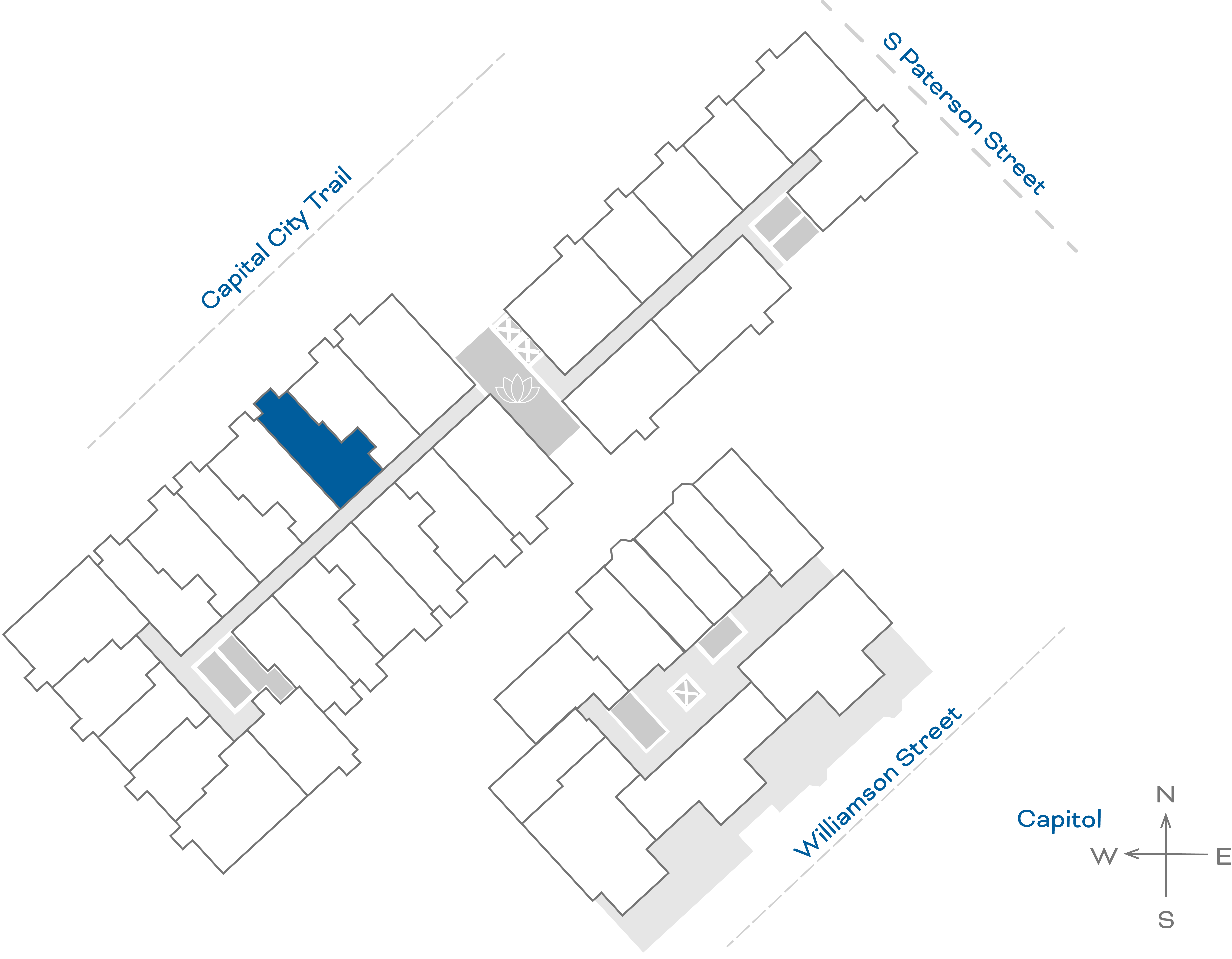 ULI The Irwin N416 - 1 Bed, 1 Bath Floorplate