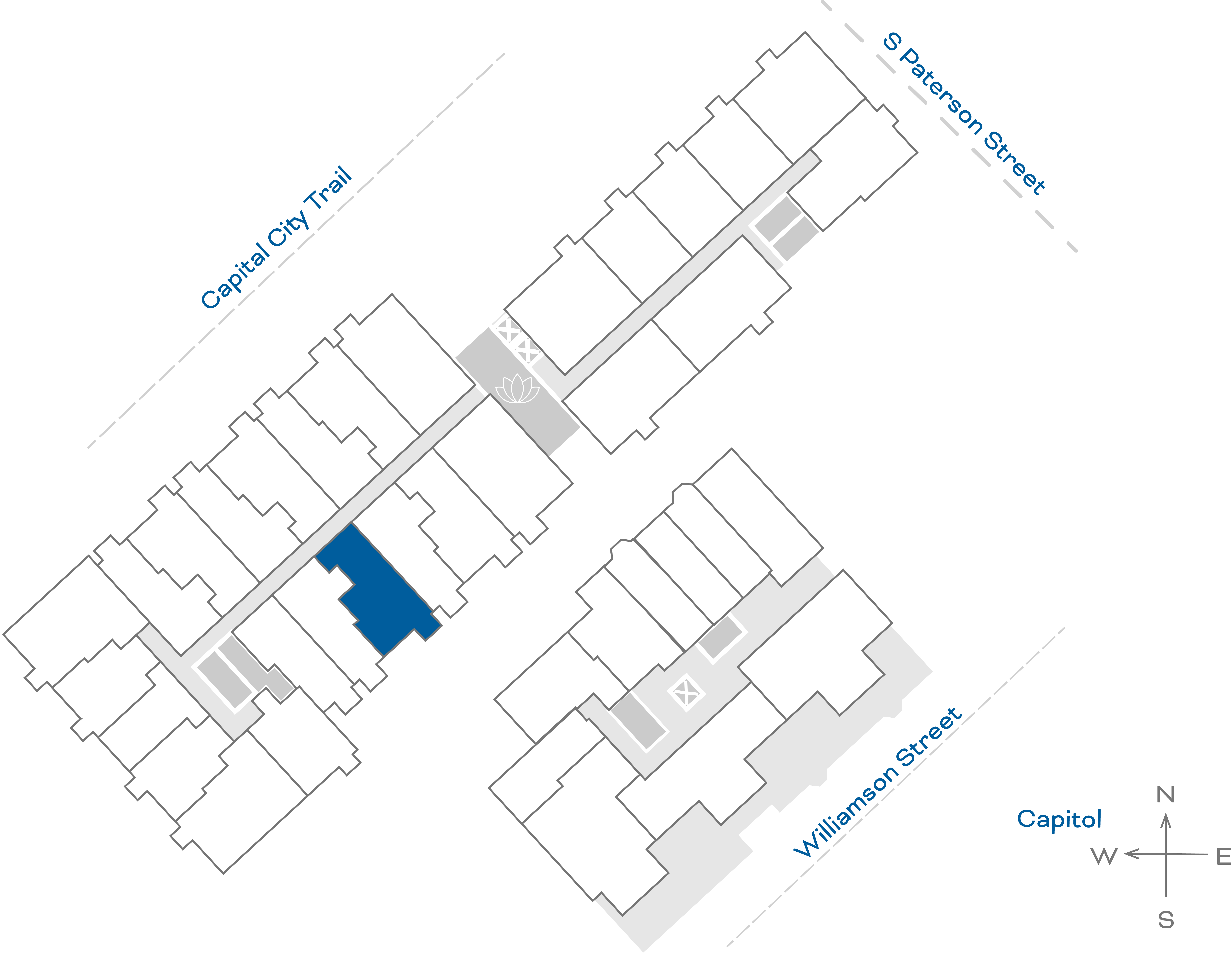 ULI The Irwin N419 - 1 Bed Den, 1 Bath Floorplate