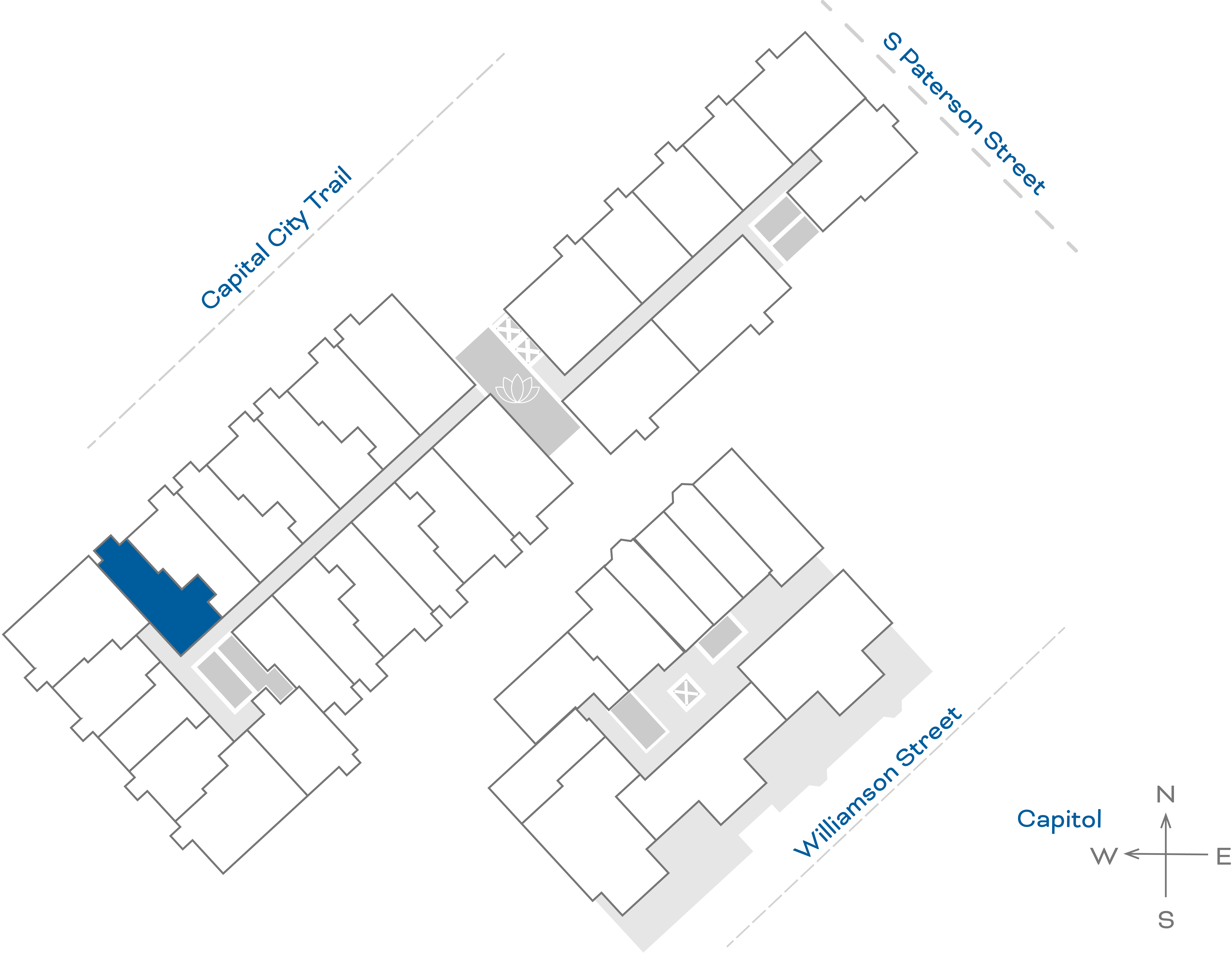 ULI The Irwin N426 - 1 Bed, 1 Bath Floorplate