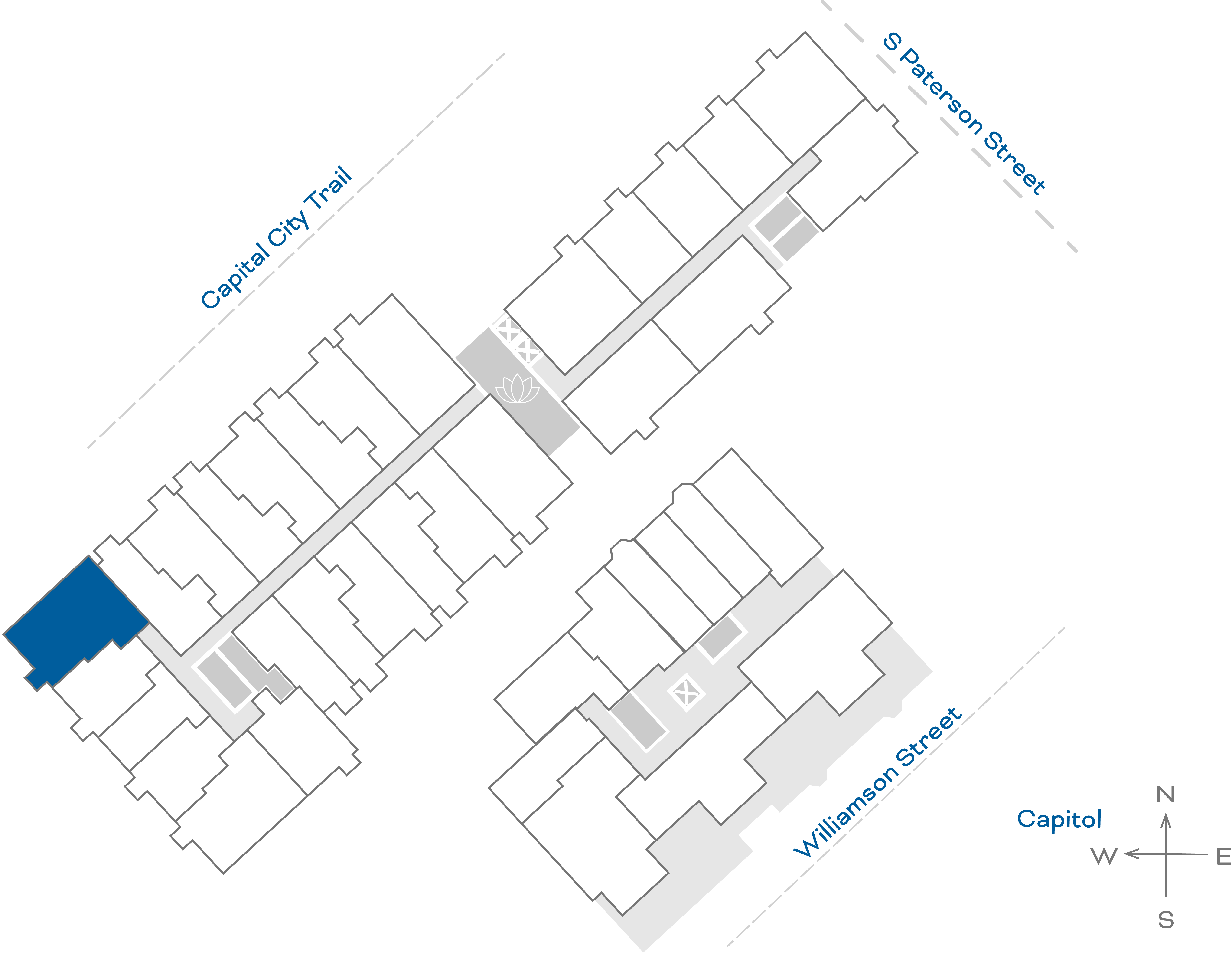 ULI The Irwin N428 - 2 Bed, 2 Bath Floorplate