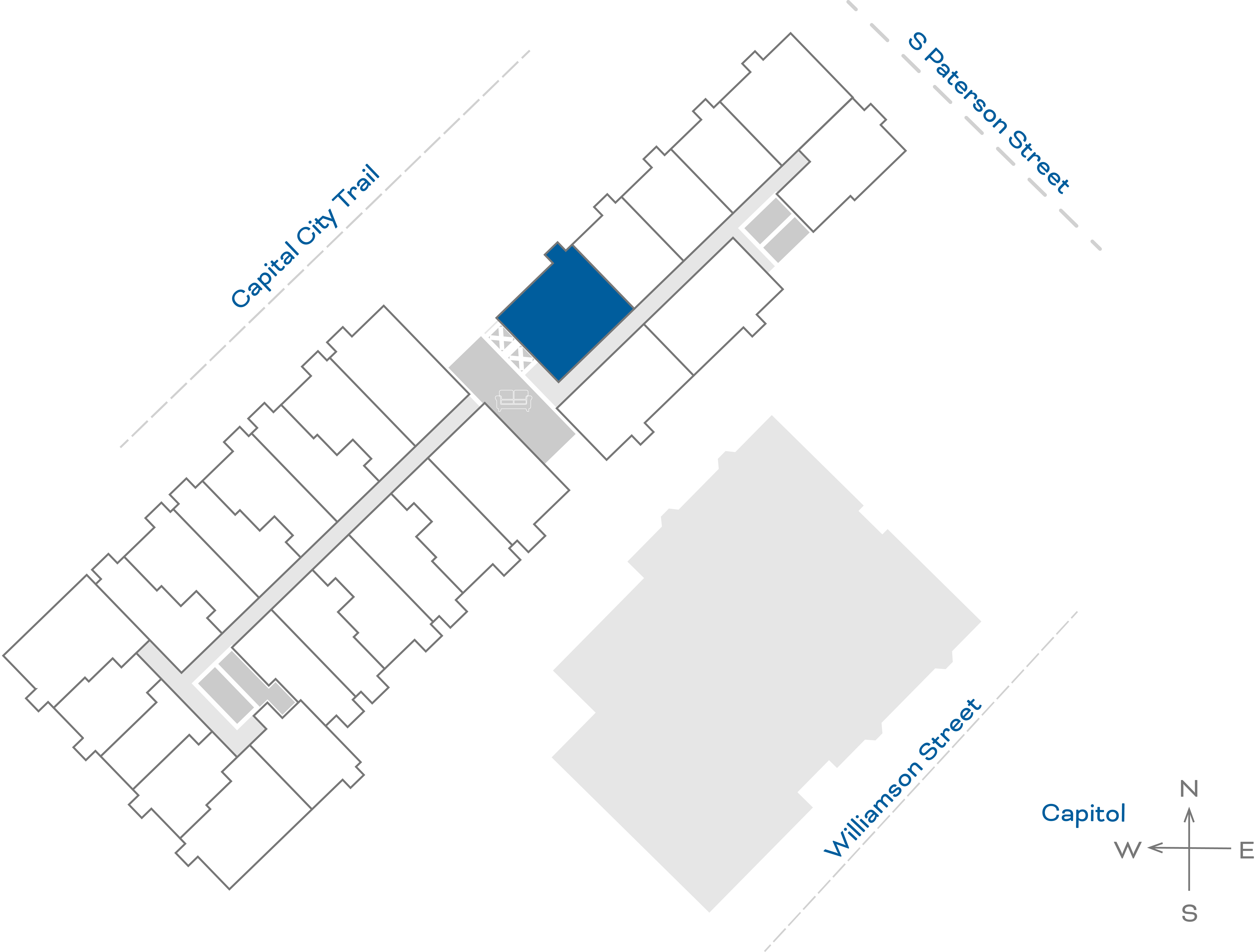 ULI The Irwin N510 - 2 Bed, 2 Bath Floorplate