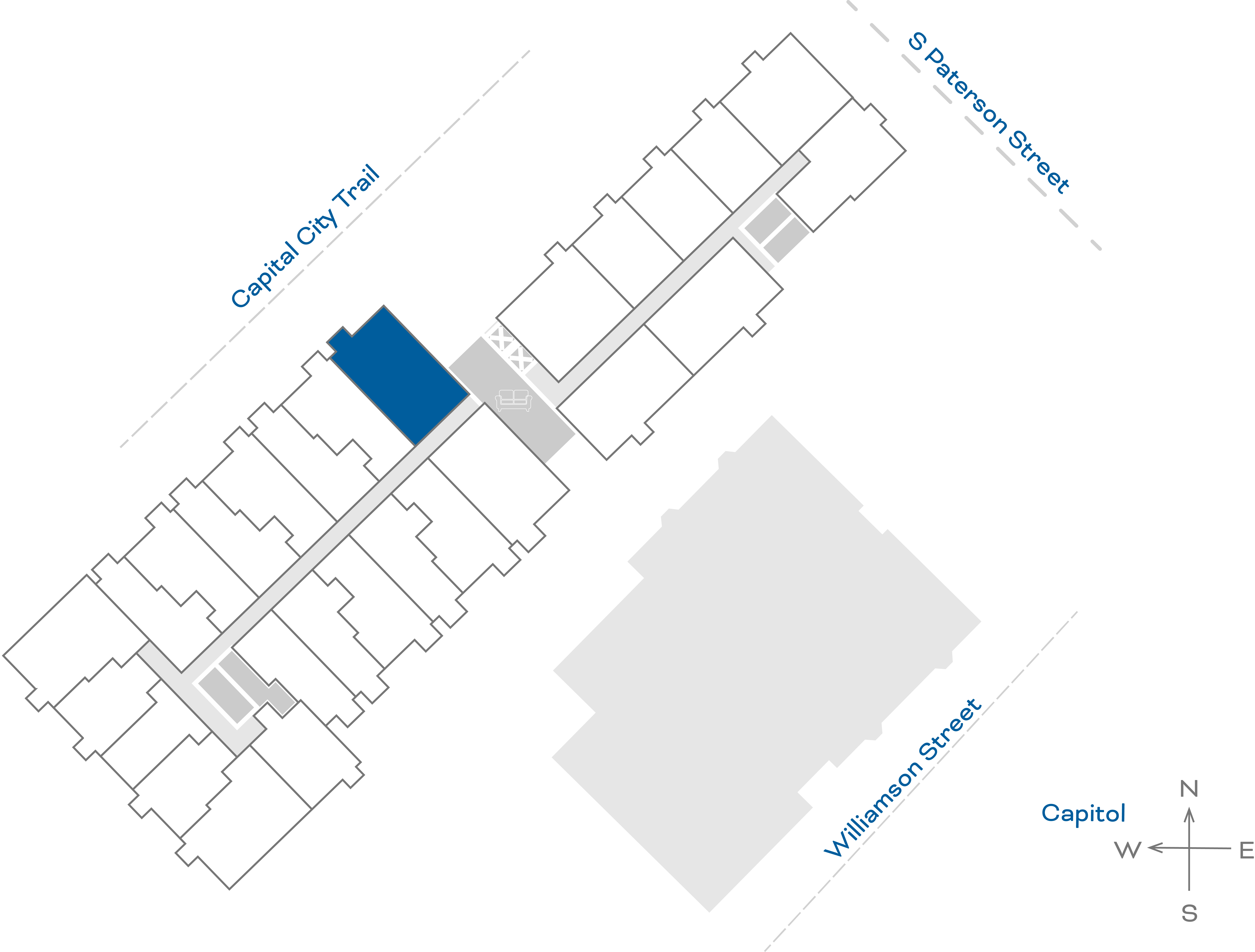 ULI The Irwin N512 - 2 Bed, 2 Bath Floorplate
