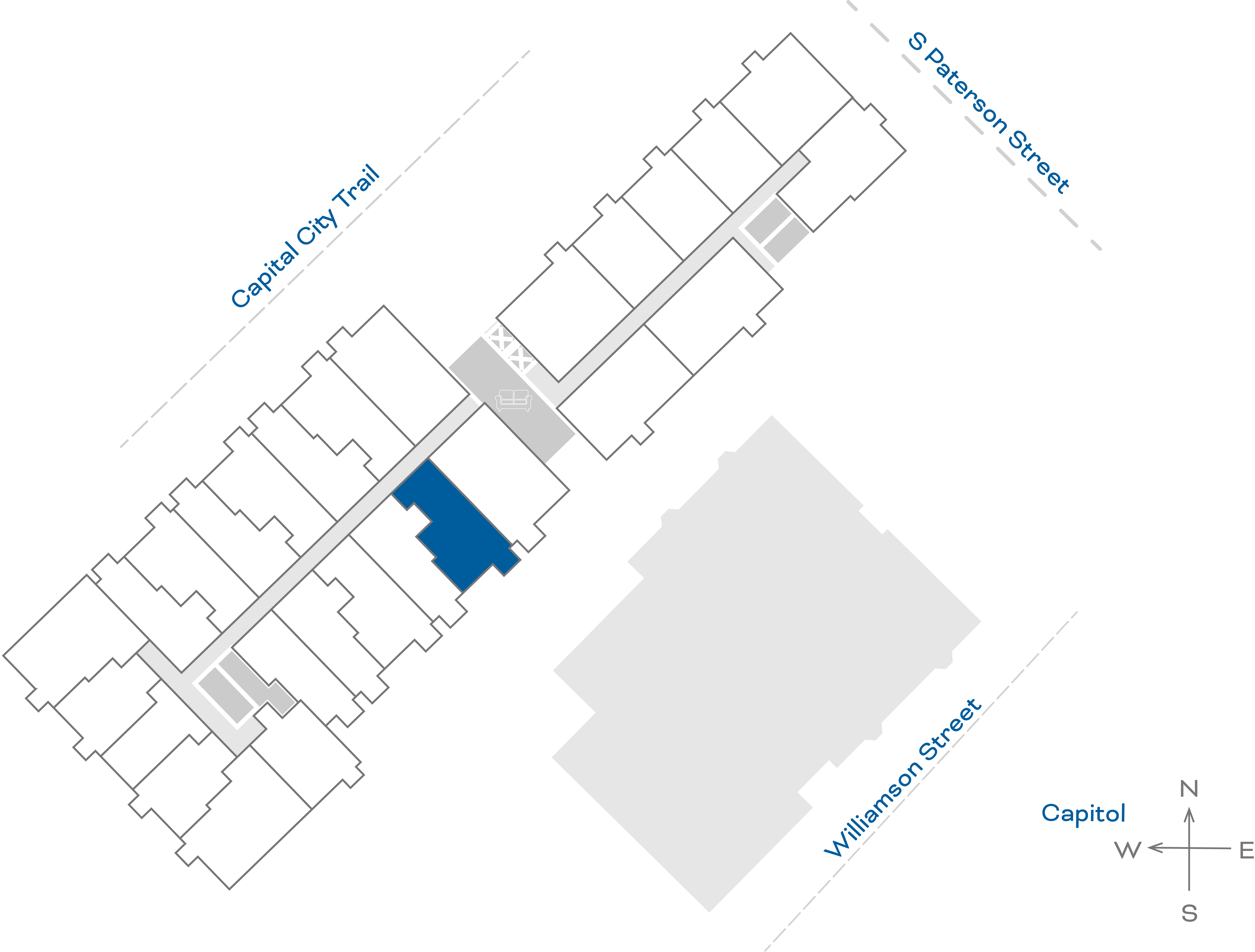 ULI The Irwin N515 - 1 Bed Den, 1 Bath Floorplate