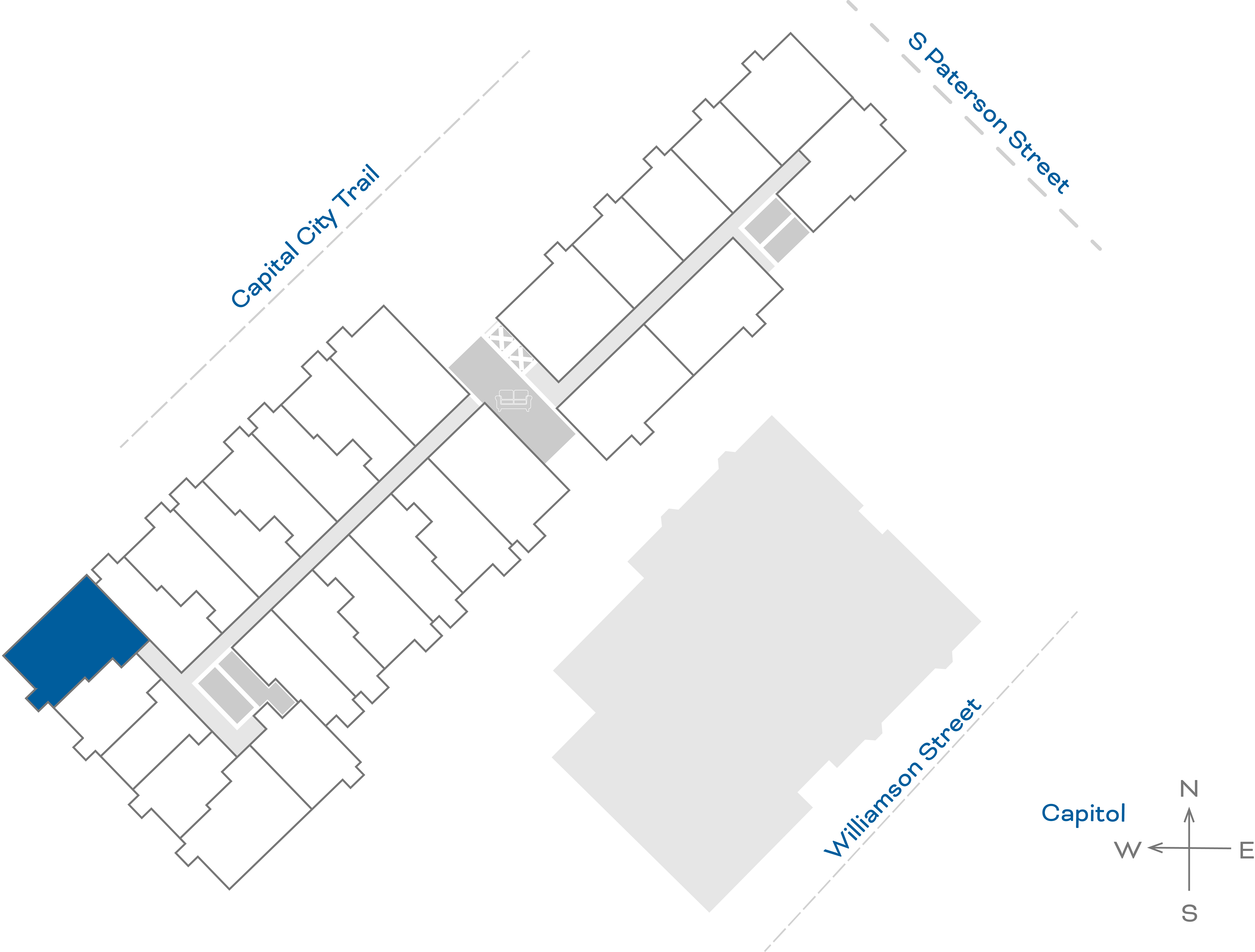 ULI The Irwin N528 - 2 Bed, 2 Bath Floorplate