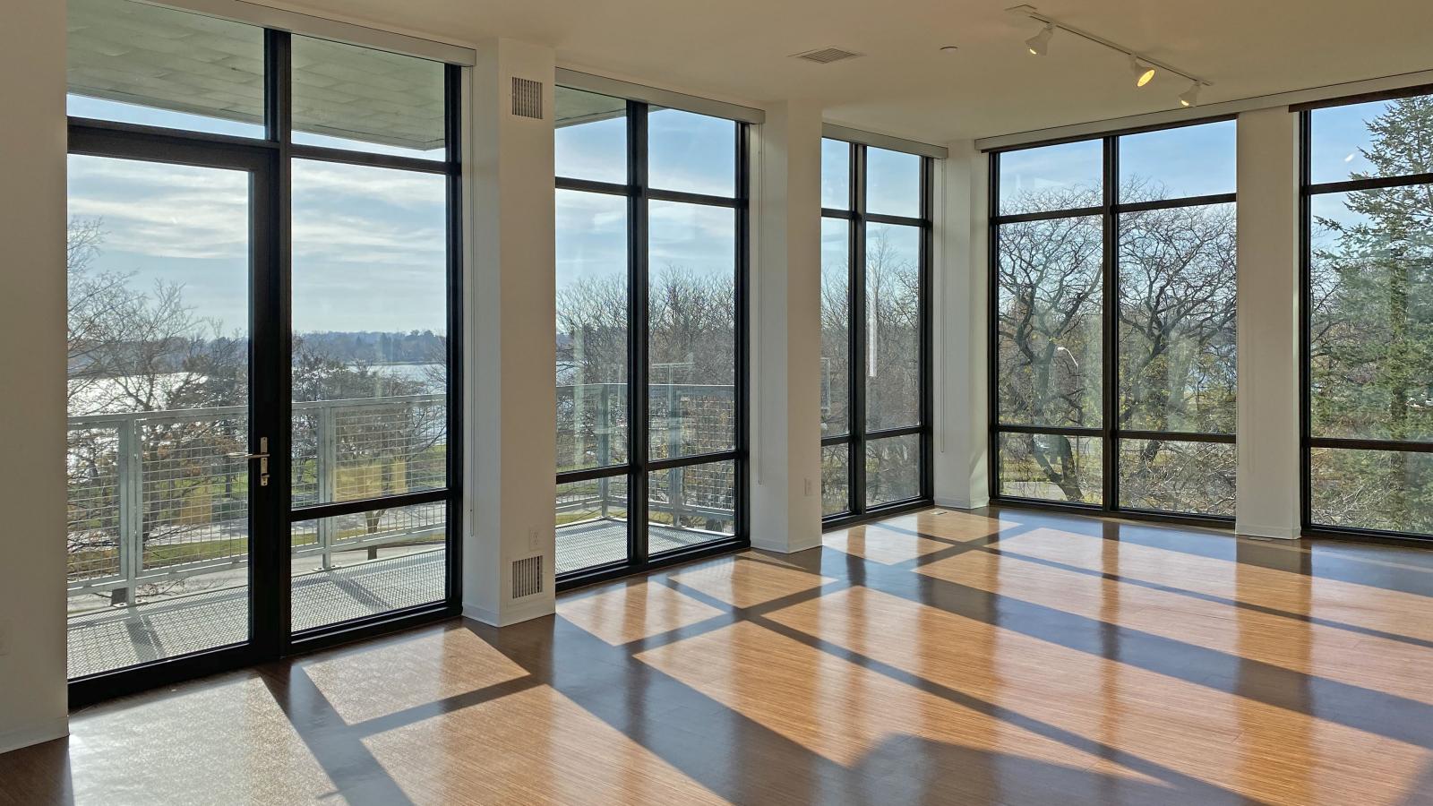 Corner two bedroom apartment with Lake Monona views and private balcony at SEVEN27