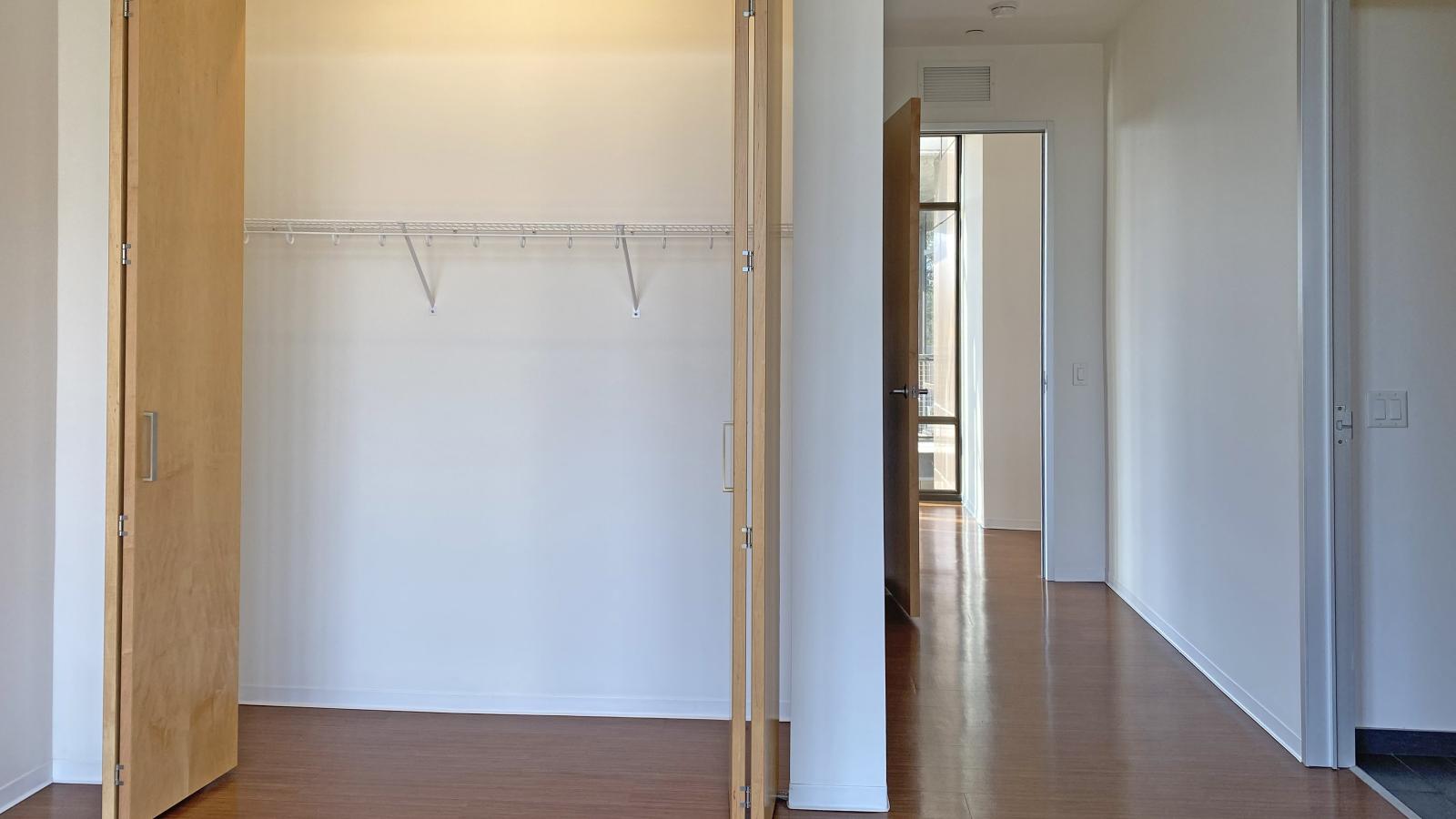 Bright and airy two bedroom with spacious closets and modern design at SEVEN27