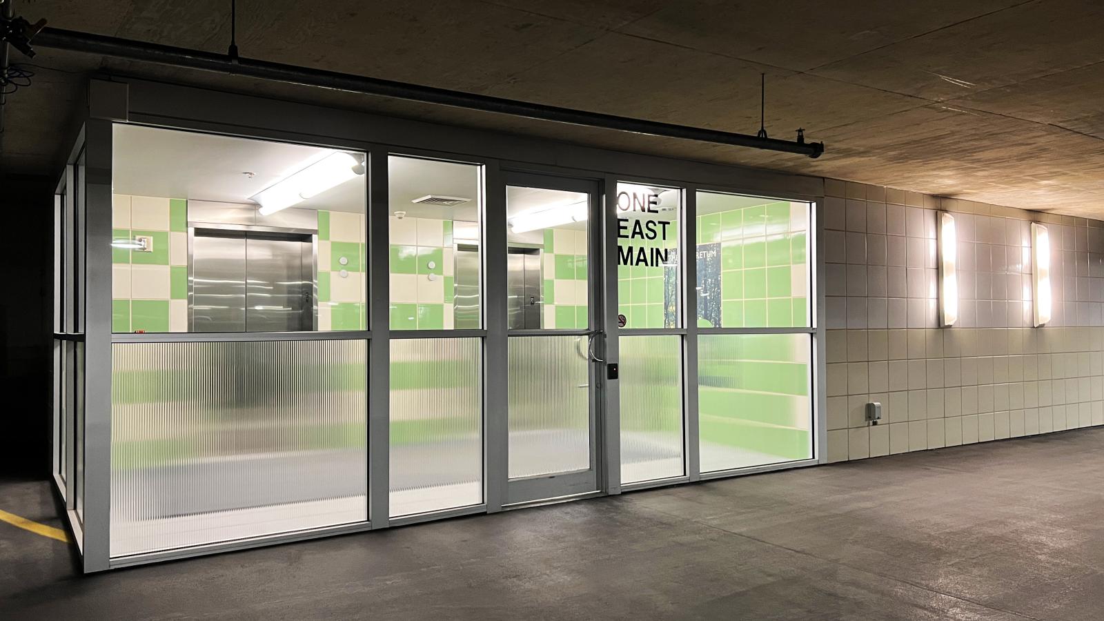 Year-round tempered parking with on-site attendants at One East Main