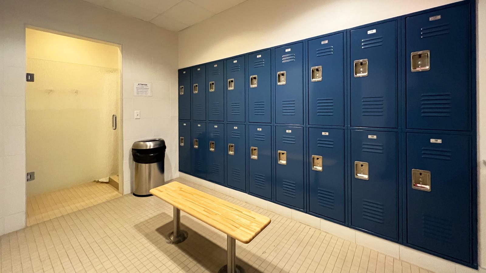 US Bank Plaza Locker and Shower Facility Downtown Madison